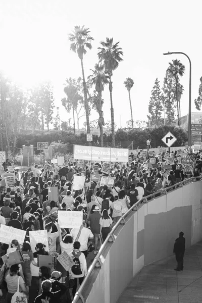 Εναντίον Γουέιντ Διαμαρτυρία Στο Κέντρο Του Λος Άντζελες Υψηλής Ποιότητας — Φωτογραφία Αρχείου