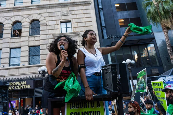 Roe Tegen Wade Protest Het Centrum Van Los Angeles Hoge — Stockfoto