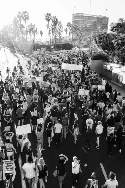 Roe Wade Protest Centru Los Angeles Kvalitní Fotografie — Stock fotografie