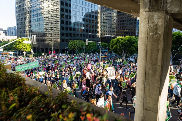 Roe Wade Protest Downtown Los Angeles 高质量的照片 — 图库照片