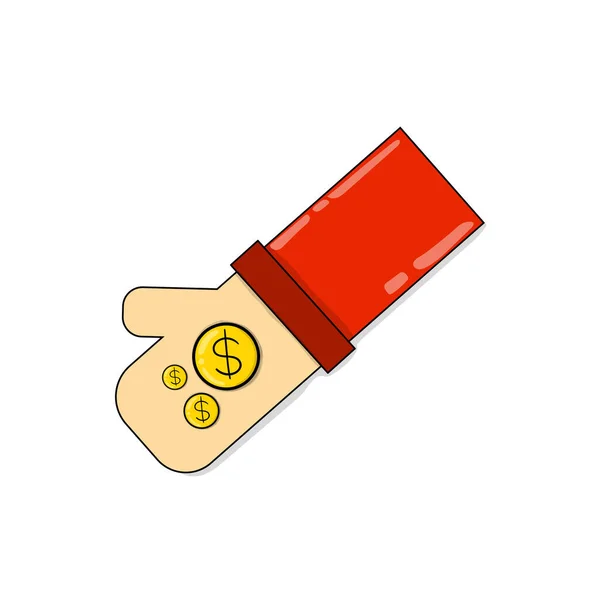 Receive Money Hand Symbol — Stockvector