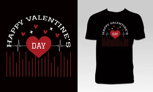 Shirt Saint Valentin Design — Image vectorielle