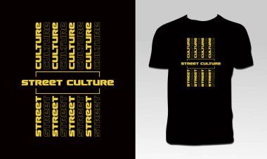 Sokak Kültürü Tipografisi T-Shirt Tasarımı 