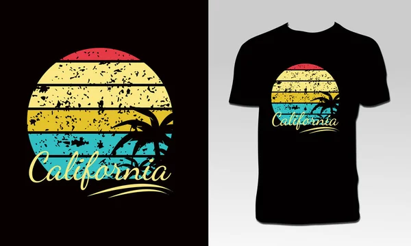 Kaliforniya Plajı Tişört Tasarımı 
