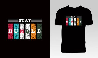 Mütevazı Kalın T-shirt Tasarımı 