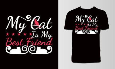 Havalı Kedi Tişört Tasarımı 