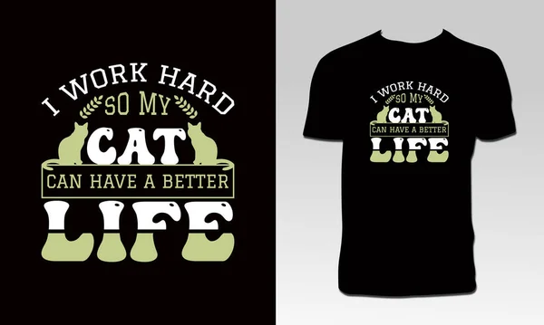 Projekt Koszulki Cat Lover — Wektor stockowy