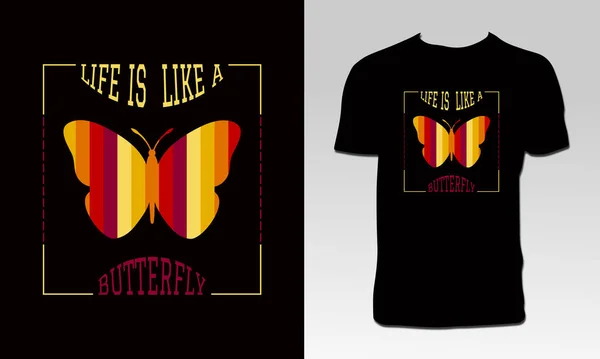Kelebek Tişört Tasarımı 