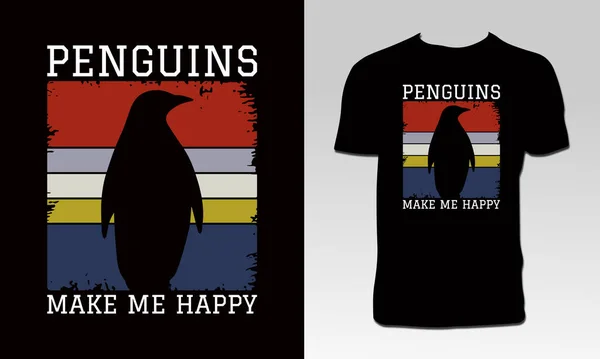 Σχεδιασμός Μπλούζας Penguin — Διανυσματικό Αρχείο