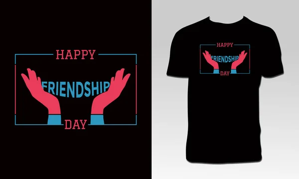 International Friendship Day Shirt Design — Stock Vector