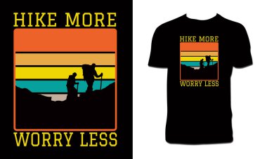 Yürüyüş Macerası Tişörtü ve Giysi Tasarımı 