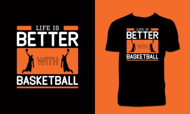 Basketball Vector T Shirt Design 