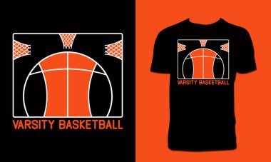 Varsity Basketball T Shirt Design 