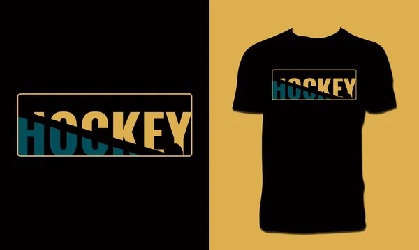 Hockey Shirt Design Vector Illustration — Stock Vector
