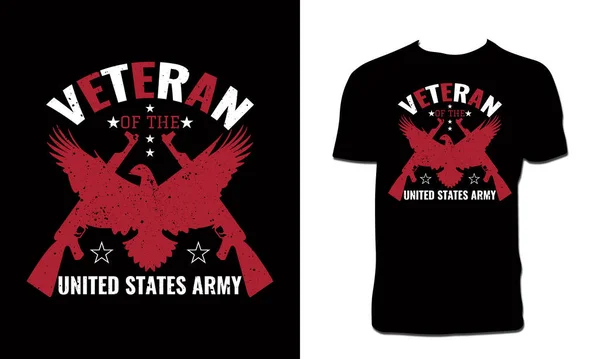 Veteran Shirt Design — Stock vektor