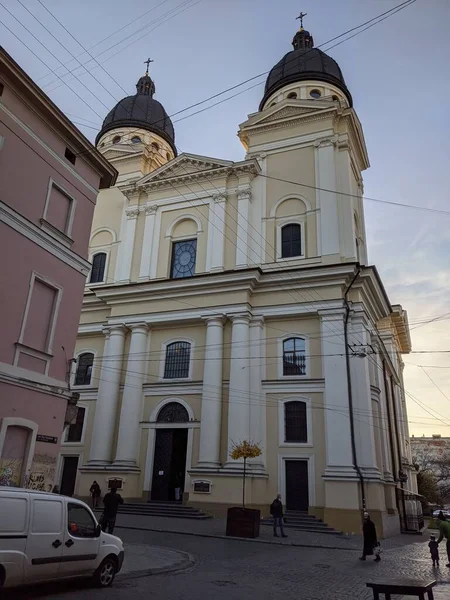 Miasto Starego Miasta Lwowa Ukrainie — Zdjęcie stockowe