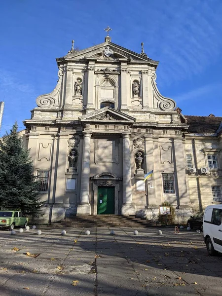 Oude Kerk Stad Lviv Ukraine — Stockfoto