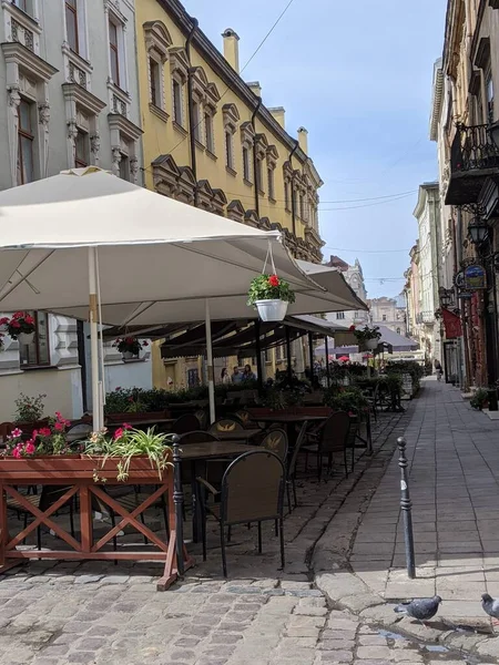 Street View City Lviv Ukraine — Stock Photo, Image