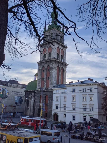 Stad Lviv Ukraine — Stockfoto