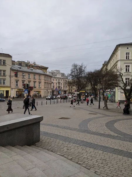 Blick Auf Die Stadt Lwiw Der Ukraine — Stockfoto