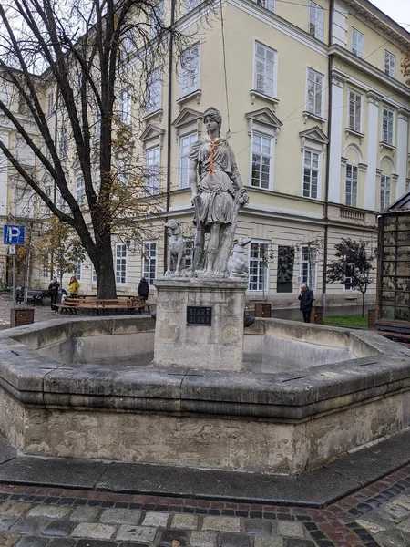 Estátua Cidade Marco Mais Famoso Centro Capital Estado — Fotografia de Stock