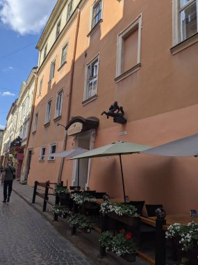 Eski kasabanın manzarası