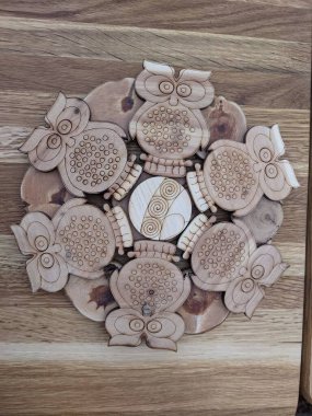 Farklı desenlere sahip el yapımı ahşap arkaplan