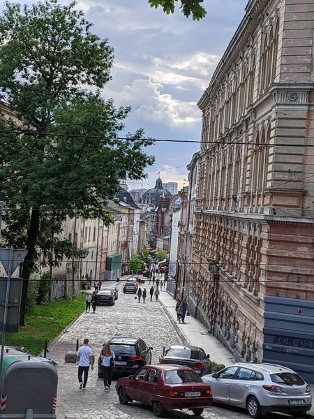 Utsikt Över Staden Lviv Ukraina — Stockfoto
