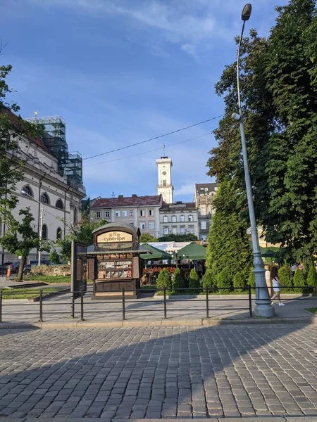 Vista Cidade Lviv Ucraniano — Fotografia de Stock