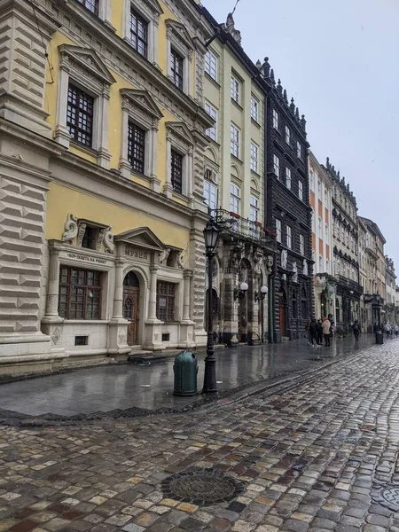 Старе Місто Місті Львів Українці — стокове фото