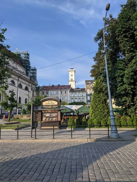 Blick Auf Die Stadt Lwiw Der Ukraine — Stockfoto