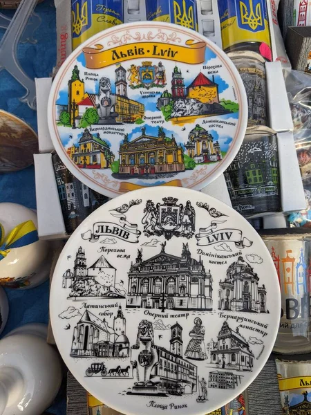 Rynek Miasta Lwowa Ukrainie — Zdjęcie stockowe