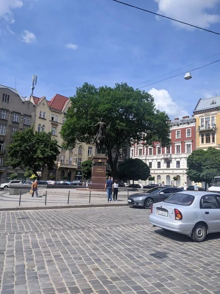 Ukrayna Daki Lviv Şehrinin Manzarası — Stok fotoğraf