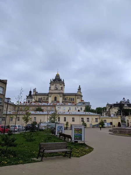 Lviv City Ukraine Streets Buildings Restaurants Parks Temples Other Beautiful — Stock Photo, Image