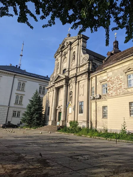 Antiguo Edificio Ciudad Lviv Ucrania — Foto de Stock