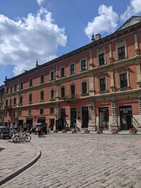 Gamla Stan Staden Lviv Ukraina — Stockfoto