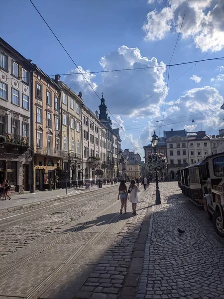 Vista Cidade Lviv Ucraniano — Fotografia de Stock