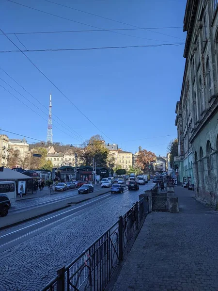 크린에 Lviv — 스톡 사진