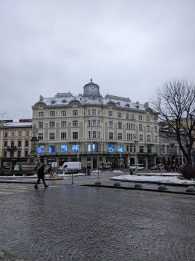 Ukrayna 'daki Lviv şehri.
