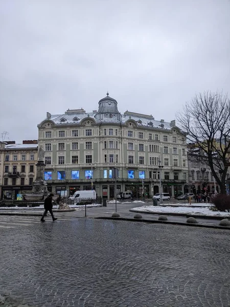 Staden Lviv Ukraina — Stockfoto