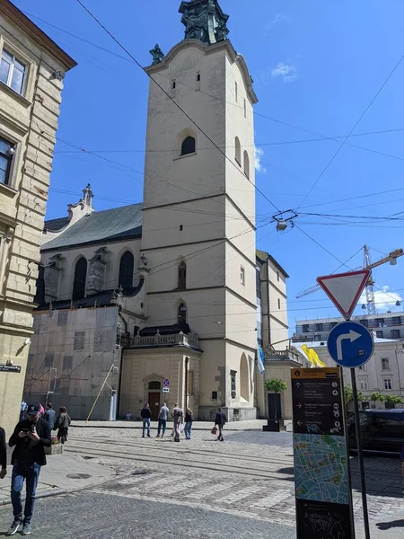 Stad Lviv Ukraine — Stockfoto