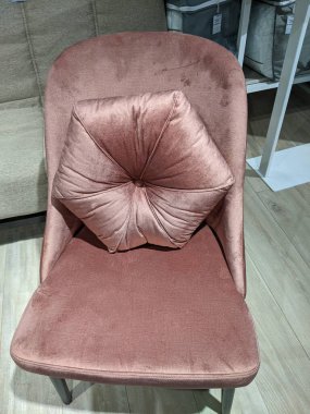 konforlu koltuk beyaz arka plan, üst görünüm