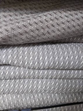 Yün kumaş dokusu yığınını kapat