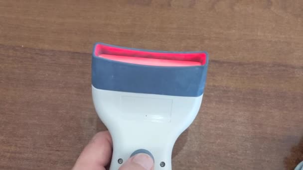 Modern Barcode Scanner Indispensable Thing Trade — Video