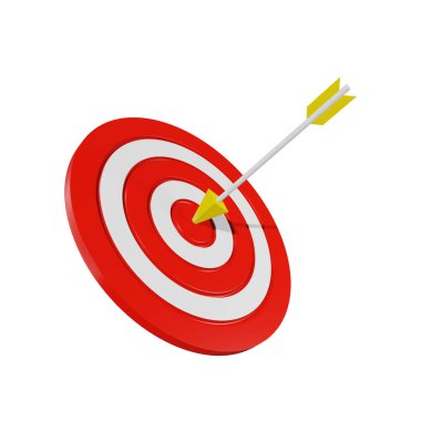 Arrow ile 3B Bullseye İllüstrasyonu