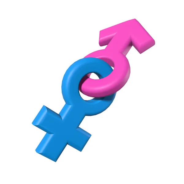 Stylized Gender Illustration Design — Stockfoto