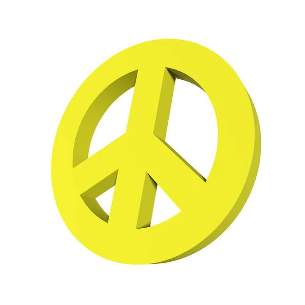 Stylized Render Peace Symbol — Stockfoto
