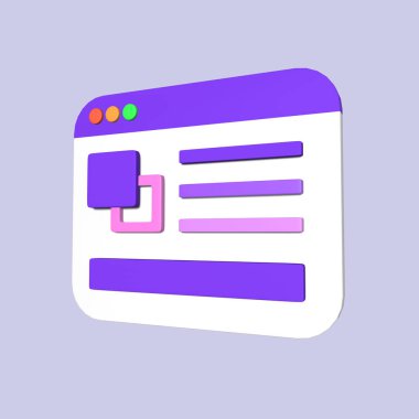 Stylized 3D Color Swatches Illustration