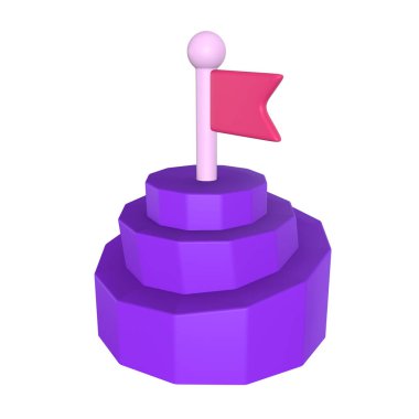 Biçimlendirilmiş 3B Kontrol Noktası Çizimi Üst Görünümü