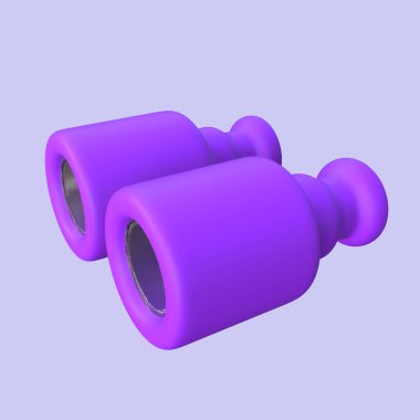 Üst Görünümden 3B Dürbün İllüstrasyonu